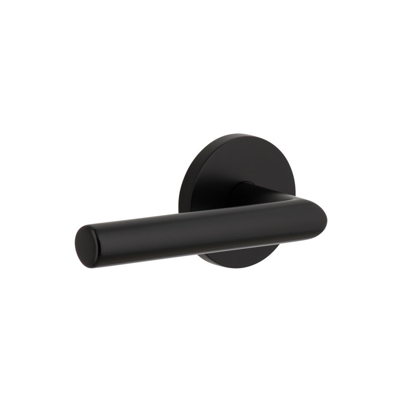 Viaggio Circolo Rosette Single Dummy with Moderno Lever, Satin Black, Left