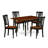5 Piece Kitchen Table & Chairs Set Includes a Rectangle Dining Room Table with Dropleaf and 4 Dining Chairs, 36x54 Inch, Buttermilk & Cherry-626802711-630024022-618072146