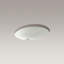 Caxton® Vitreous China Oval Undermount Bathroom Sink and Glazed Underside-1270520745