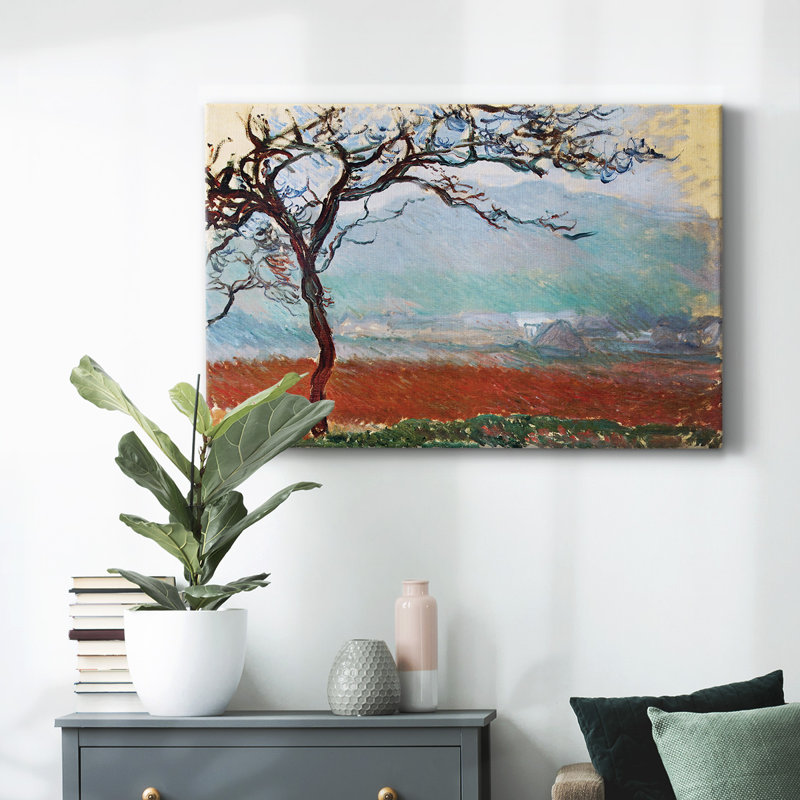Paysage à Giverny, 1887 - Toile tendue avec châssis, H 8 po x l 12 po