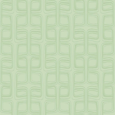 Susan Hable Square Pattern 33' L x 20.5" W  Wallpaper Roll