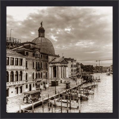 "italie en sépia 2" , reproduction de photo encadrée