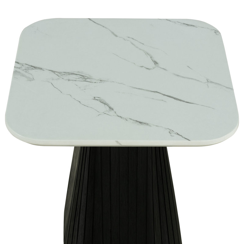 Contemporary Style Square End Table