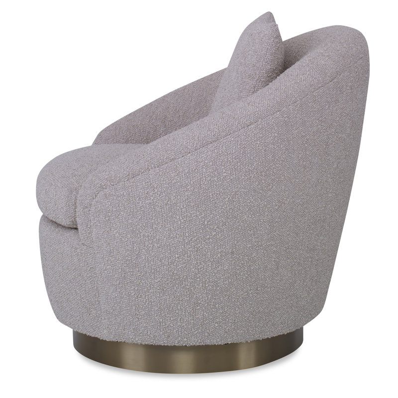 Fauteuil pivotant Lumen, Mélange de polyester ébène Margaret