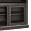 Meuble audio-vidéo pour téléviseur de 65 po, bois de noyer foncé, couleur noire de la console-857071077