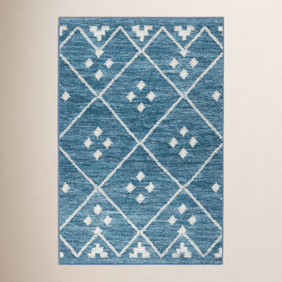 Kota Indigo Machine Washable Rug