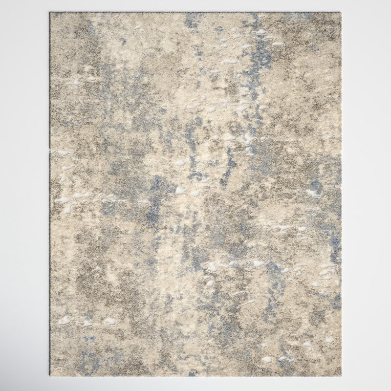 Madison Avenue Machine-Woven Blue/Beige/Gray Area Rug, Rectangle 12' x 15'