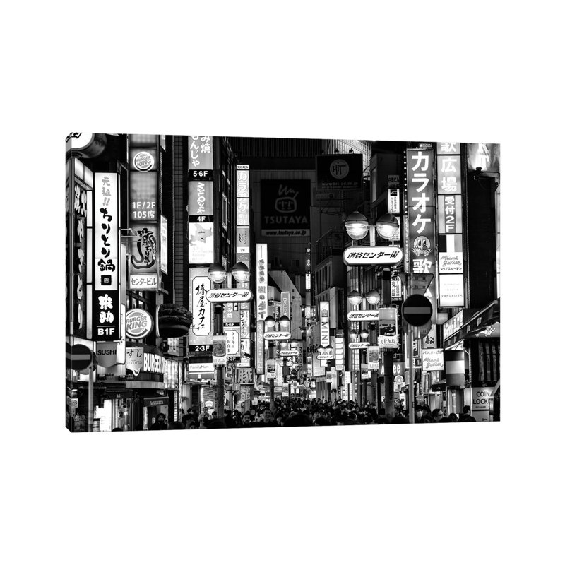 Shibuya Tokyo by Philippe Hugonnard - Wrapped Canvas Print, 20.32 cm H x 30.48 cm W