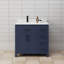 Ensemble de meuble-lavabo simple 36 po avec plateau en marbre Beckett-61870894-61870890-61870896