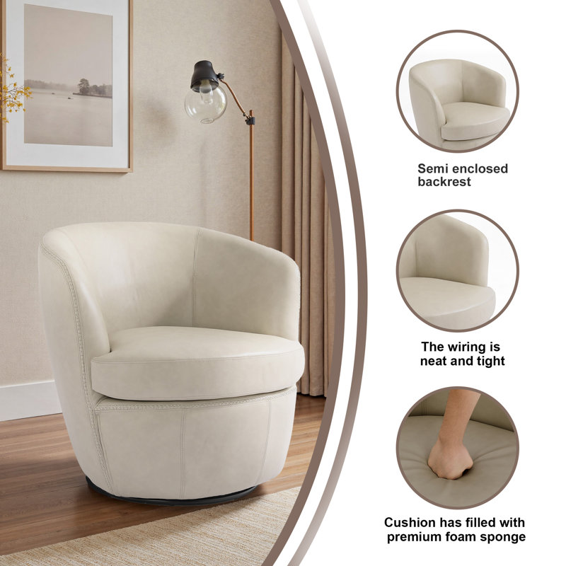Fauteuil d'appoint Aunna, Beige