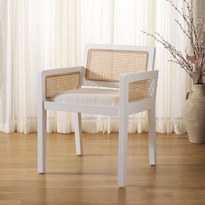 Chaise de salle à manger Patrina, Blanc