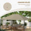 Barnie Dakota Fields Polyester Replacement Canopy for Gazebo-1111050417