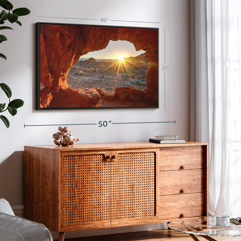 Nature «Red Rock Canyon Sunrise Wall Art», H 27 po x l 40 po