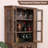 Retro Hexagon Corner Dining Cabinet