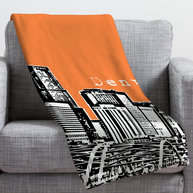 Couverture Bird Ave Denver, Petit, Orange