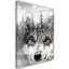 Mural, Wolf in a Winter Landscape 1 Piece Wall Art on Canvas-98484035