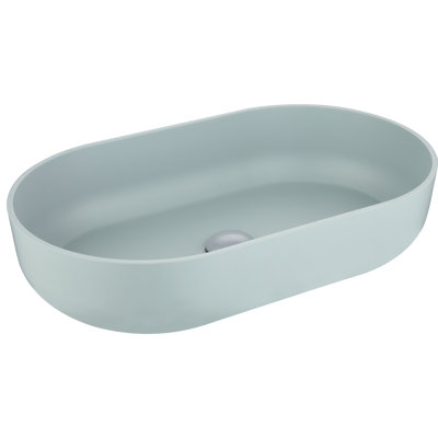 Lavabo vasque ovale moderne 24 "x 14" pour comptoir de salle de bain | Idée de cadeau
