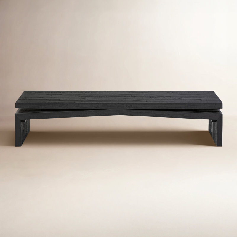 Henn Coffee Table, Aged Black Pine
