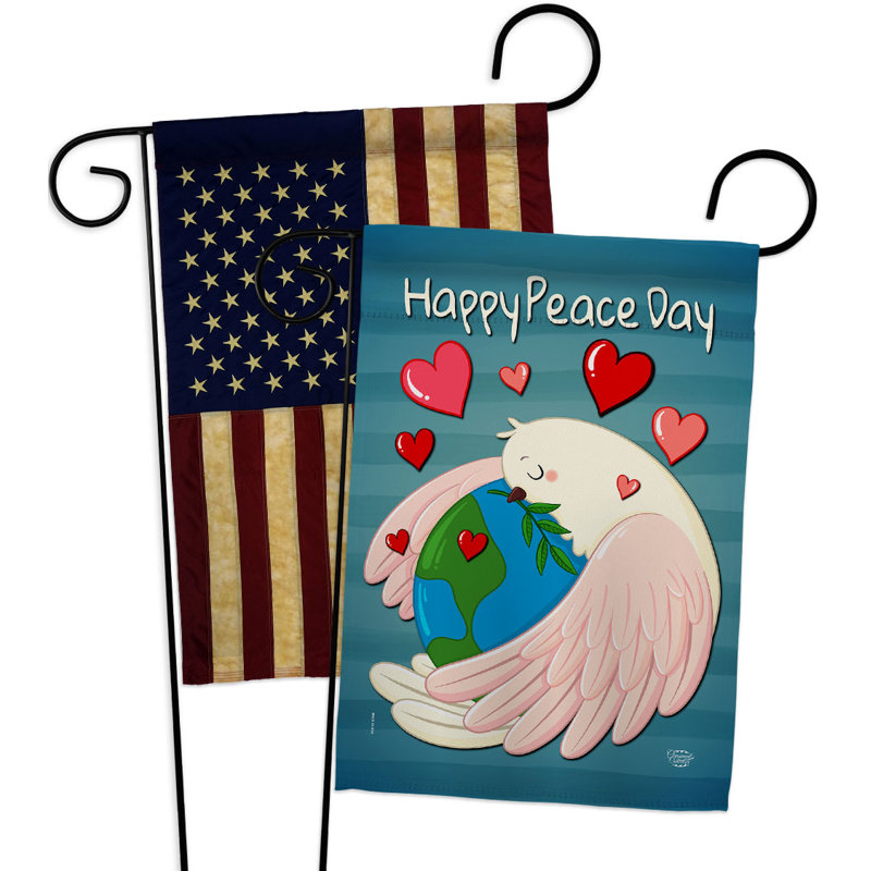 Double Sided 18.5'' H x 13'' W Polyester Garden Flag