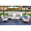 Avanti Teak Stainless Steel Outdoor Square Tall Side Table