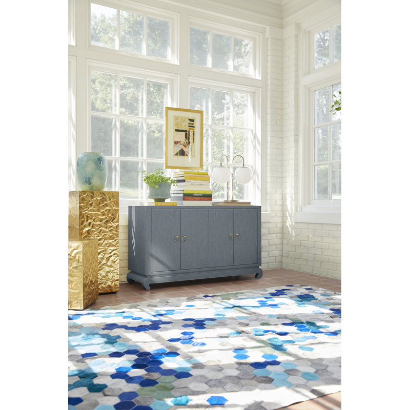 Meredith Sideboard, Navy Blue, 30"H x 53.3"W x 18"D