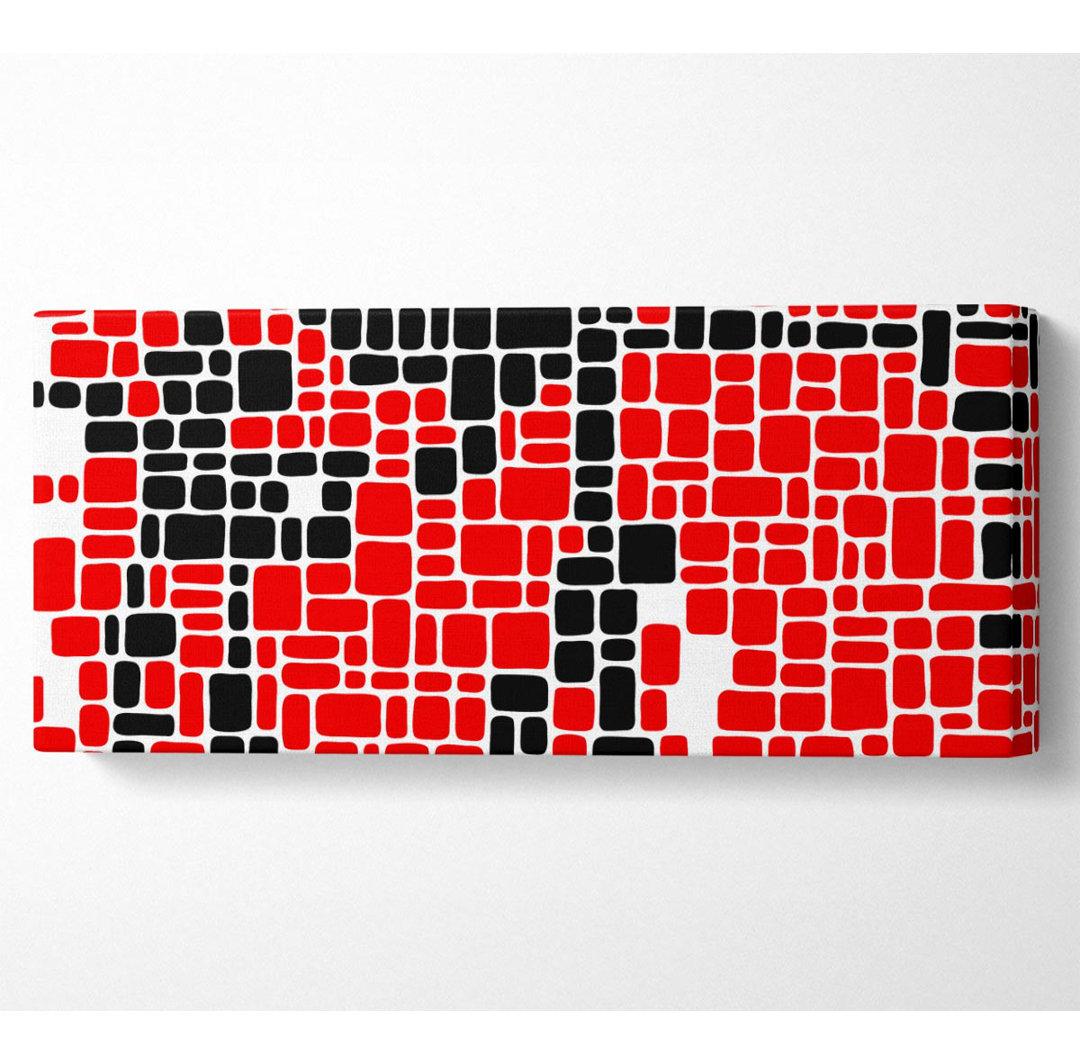 Mosaic Reds - Kunstdrucke auf Leinwand - Wrapped Canvas