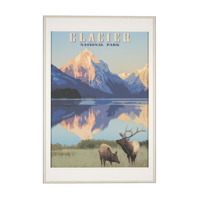 Parc national - Glacier par Mark Chandon, reproduction d'art encadrée sous verre