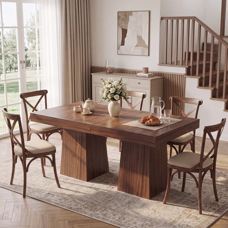 Table de salle à manger Farmhouse, Noyer