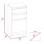 Commode 2 tiroirs Cassel noyer foncé-1786723132