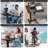 Overbed Bedside Table Adjustable Height From 26.3 Inches To 42.5 Inches, Hidden Caster 360 Rotate, Electric Powered By Usb-C Rechargeable Battery-1977795031-1977795030