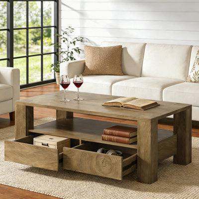 Four Leg Coffee Table with Storage