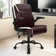 Nakysha Mid-Back PU Leatehr Office Chair with Swivel Base and Padded Armests