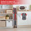 Chariot utilitaire pliable robuste à 3 niveaux avec roulettes – Chariot de service roulant pliable, roulettes pivotantes à 360° verrouillables, organisateur portatif pour bureau, maison, garage, entrepôt – Aucun assemblage requis – Gris-1268426695
