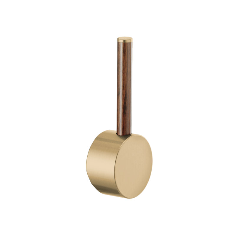 Odin® SmartTouch® Pull-Down Faucet with Arc Spout, Wood Lever, Luxe Gold