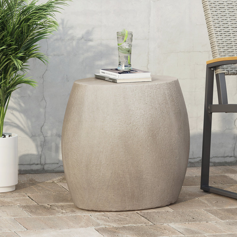 Outdoor Concrete Side Table