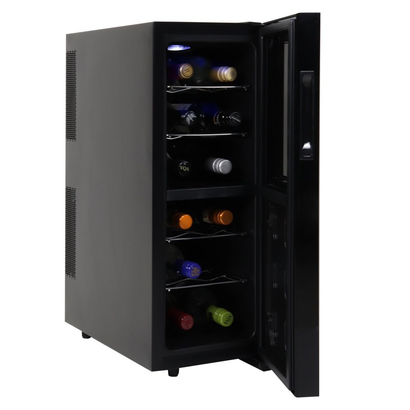 Koolatron Dual Zone 10" Freestanding 12 Bottle Wine Refrigerator