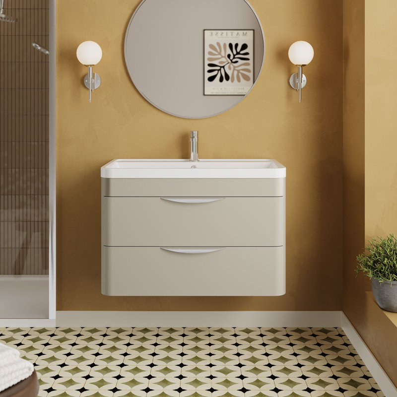 Parade 800 mm Bathroom Vanity, Pebble Grey
