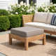Knutsford Teak Ottoman with Sunbrella® Cushion