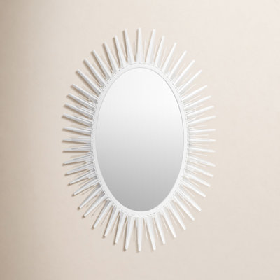 24" Metal Oval Accent Mirror