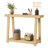 43.5'' Wood Entryway Table, Narrow Console Table With Storage, Behind Couch Sofa Table With Open Shelves For Hallway, Narrow Space, Easy Assembly, Oak