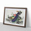 Peacocks & Peony Flower by Numata Kashu - Picture Frame Painting Print-55739047-55739046