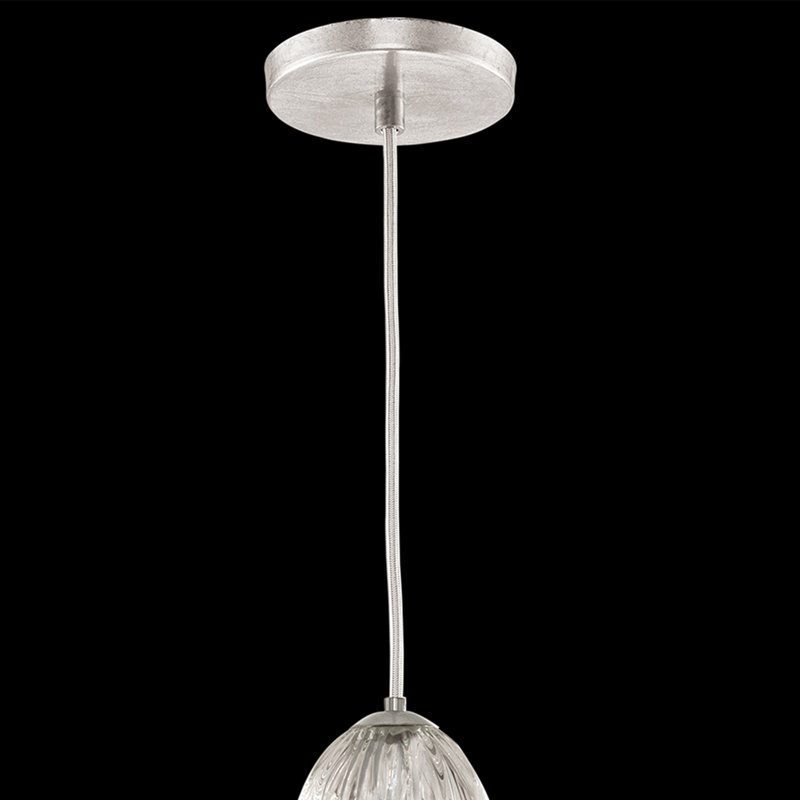 Las Olas 1 - Light Unique/Statement Pendant, Silver
