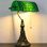 Petite lampe de table en verre coloré Tiffany Banker Tiffany
