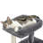 34-Inch Multilevel Plush Double Condos Cat Tree