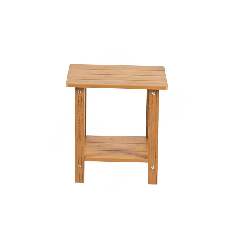 Table d'appoint avec 1 tablette, Teck