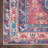Machine Washable Southwestern Navy/Muted Red/Beige Area Rug-748287582