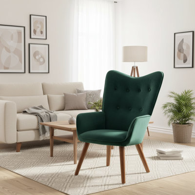 Hollowayville Velvet Armchair