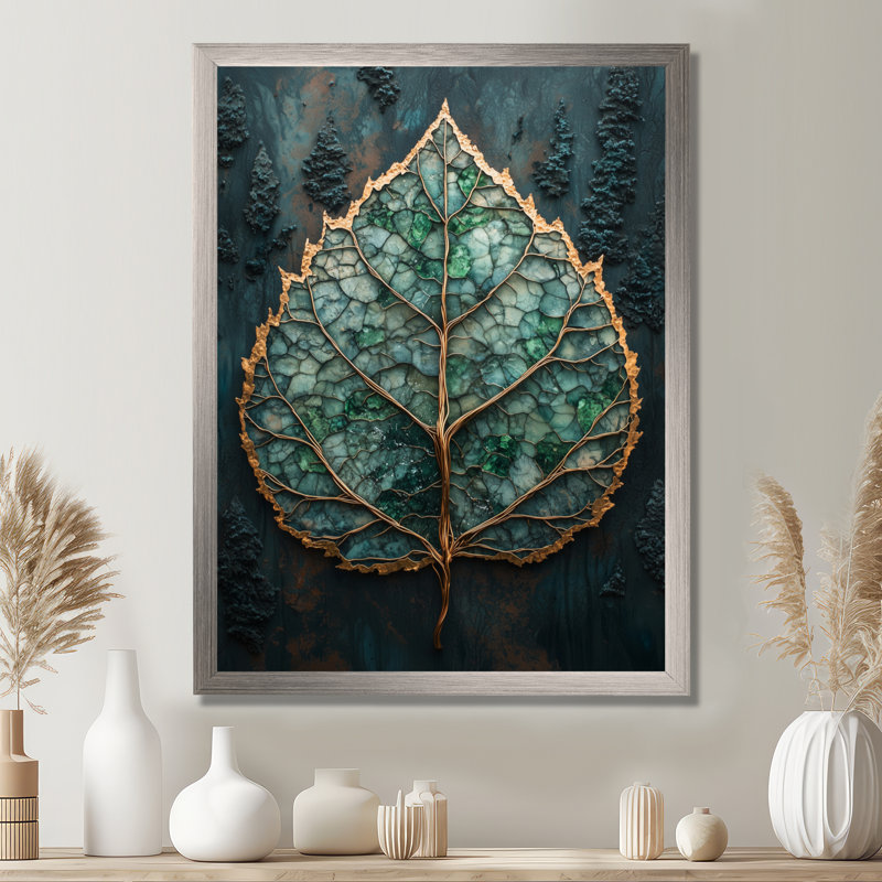 Alysha - impressions sur toile florales, Argent argent, H 20 po x l 12 po, Reproduction encadrée d'une seule photo