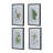 Set Of 4 Botanical Black And White Fern Wall Art , Wall Decor For Living Room Dining Room  Entryway, 20" X 28"