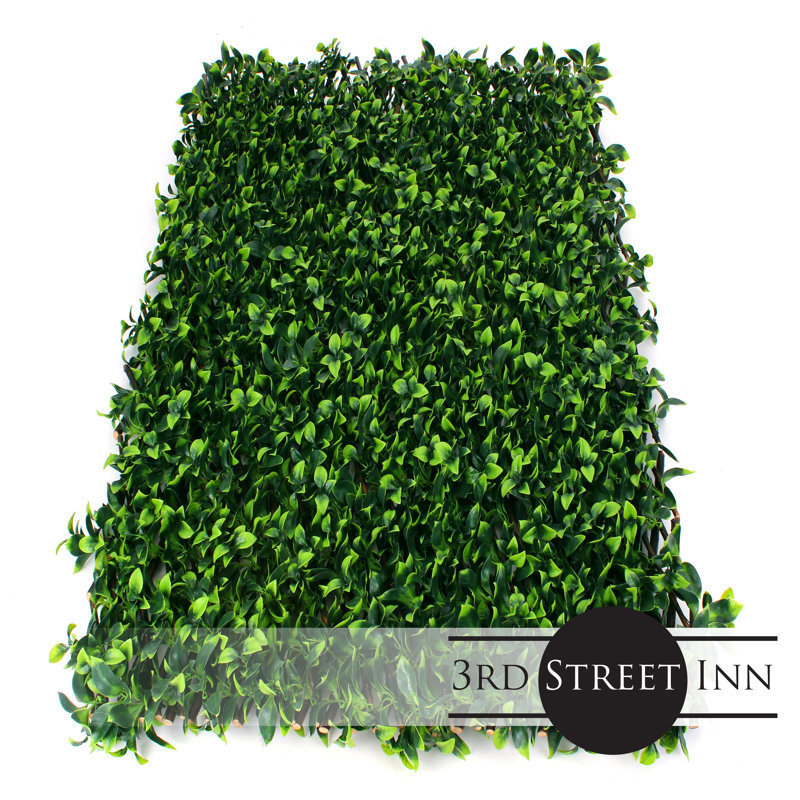 Expandable Green Artificial Gardenia Leaf Privacy Fence